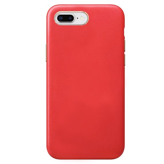 Apple iPhone 7 Plus CaseUp Leather Woven Kılıf Kırmızı 2